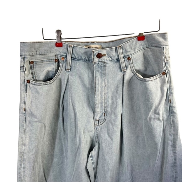 MADEWELL Superwide-Leg Jeans in Olcott Wash: Pleated Edition ND612 - Picture 5 of 14